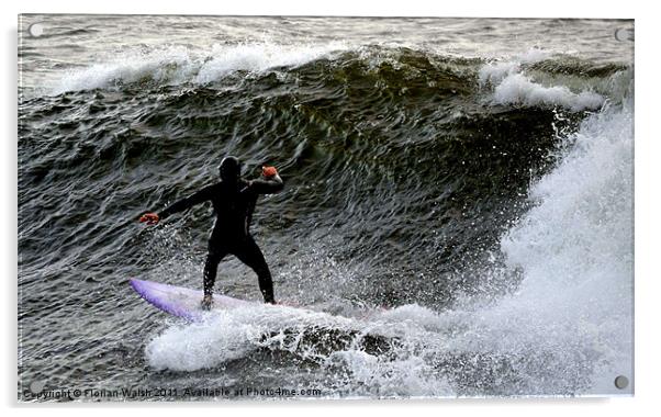 Surfs Up! Acrylic by Florian Walsh