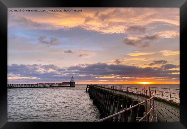 January sunrise at the mouth of the River Blyth -  Framed Print by Jim Jones