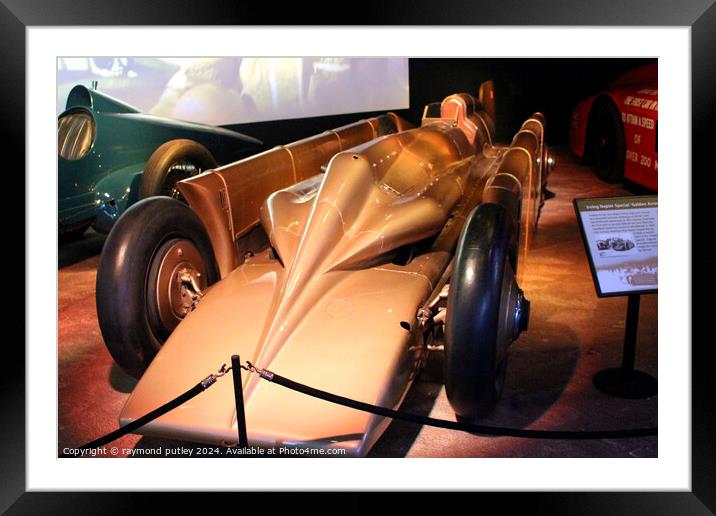 1929 Irving-Napier Special ‘Golden Arrow’ Framed Mounted Print by Ray Putley