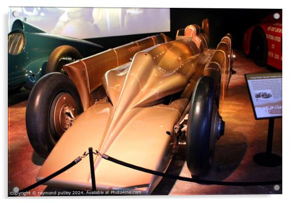1929 Irving-Napier Special ‘Golden Arrow’ Acrylic by Ray Putley