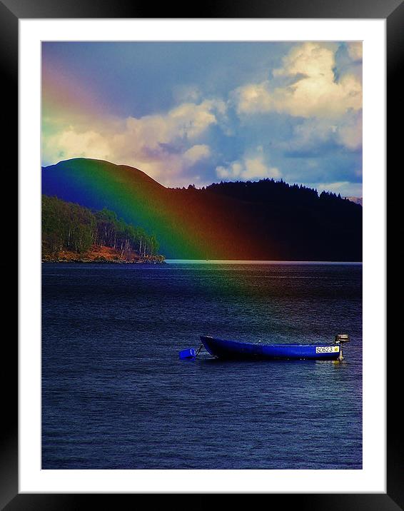 A Rainbows Moment Framed Mounted Print by Laura McGlinn Photog