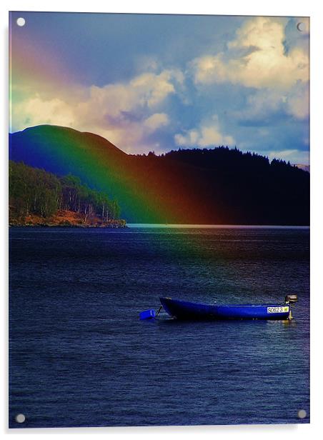 A Rainbows Moment Acrylic by Laura McGlinn Photog