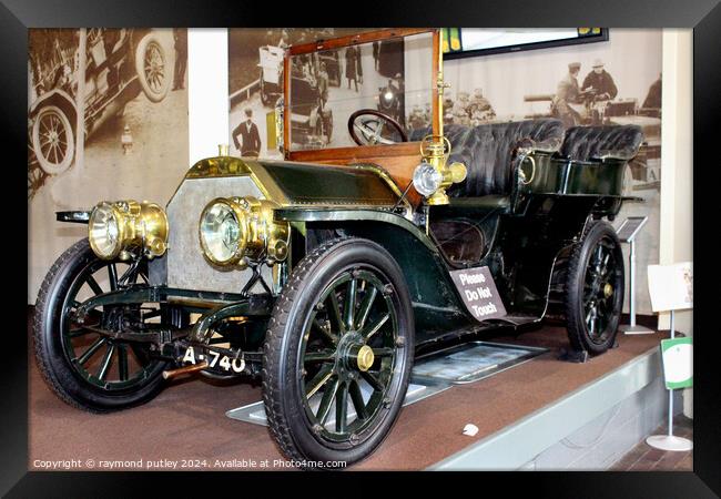 Car at Beaulieu motor museum Framed Print by Ray Putley