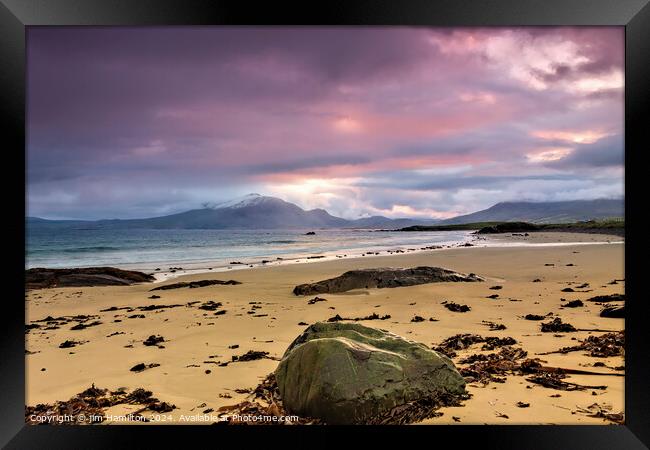 After the storm in Connemara, Ireland Framed Print by jim Hamilton