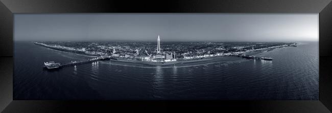 Blackpool Panoramic Framed Print by Apollo Aerial Photography