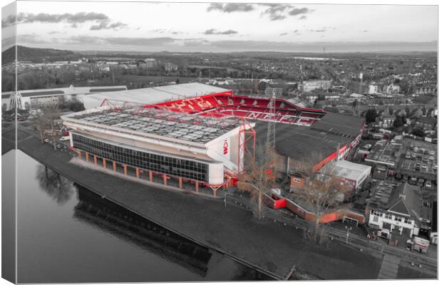 Nottingham Forest FC Canvas Print by Apollo Aerial Photography