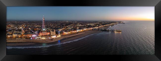 Blackpool Panorama Framed Print by Apollo Aerial Photography