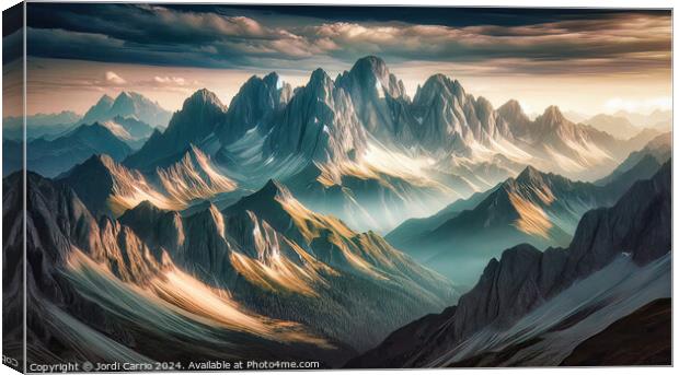 Alpine Splendor - GIA2401-0142 - REA Canvas Print by Jordi Carrio