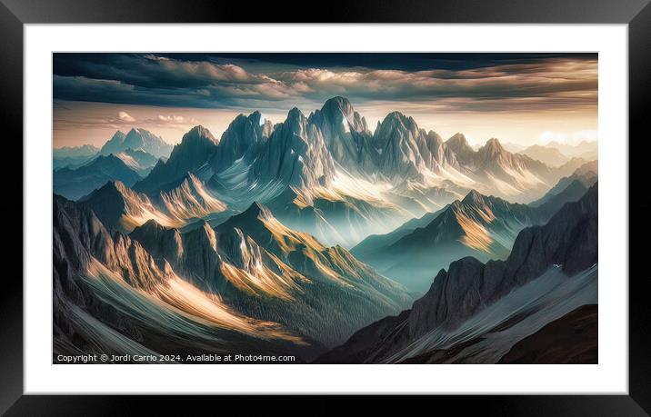 Alpine Splendor - GIA2401-0142 - REA Framed Mounted Print by Jordi Carrio