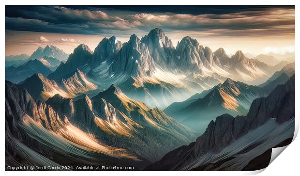 Alpine Splendor - GIA2401-0142 - REA Print by Jordi Carrio