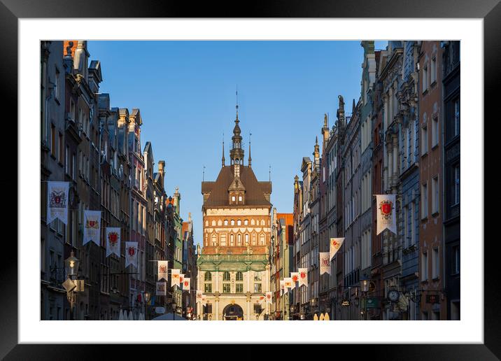 Old Town of Gdansk in Poland Framed Mounted Print by Artur Bogacki
