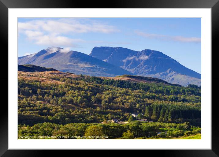 Ben Nevis Range Scotland 2023 Framed Mounted Print by Jonathan Mitchell