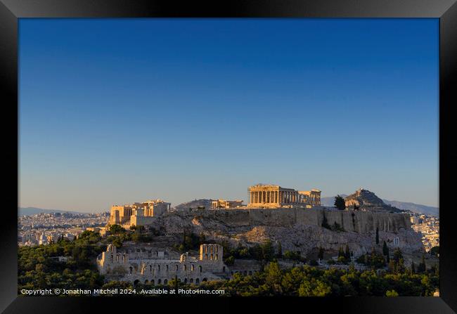 The Parthenon, Athens, Greece Framed Print by Jonathan Mitchell
