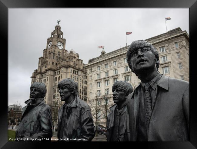 The Beatles Statue, Liverpool Framed Print by Philip King
