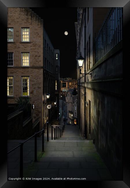 Edinburgh Warriston's Close Framed Print by RJW Images