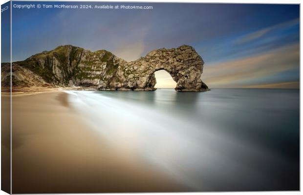 The Durdle Door rock Canvas Print by Tom McPherson