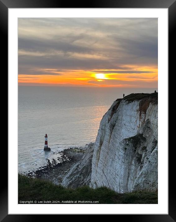 Beachy Head Lighthouse Framed Mounted Print by Lee Sulsh
