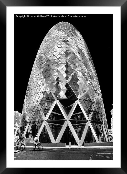 30 ST. MARY AXE Framed Mounted Print by Helen Cullens