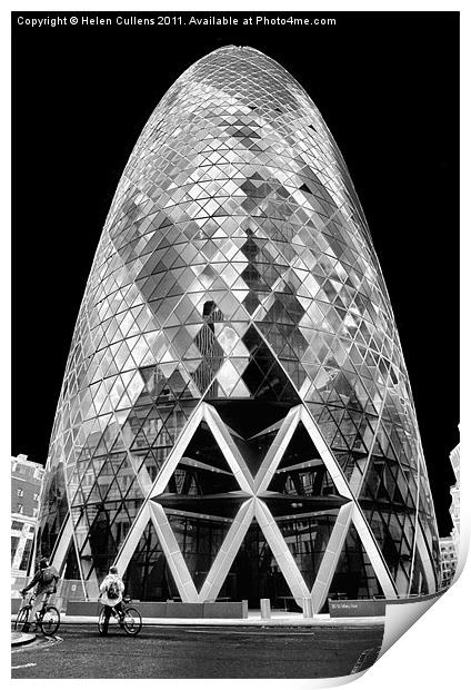 30 ST. MARY AXE Print by Helen Cullens
