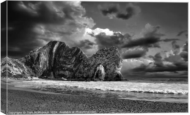 The Durdle Door rock Canvas Print by Tom McPherson