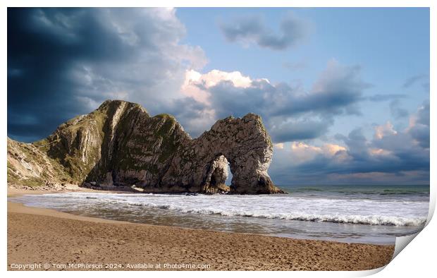 The Durdle Door rock Print by Tom McPherson