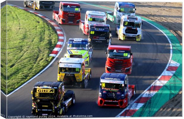 British Truck Racing. Canvas Print by Ray Putley