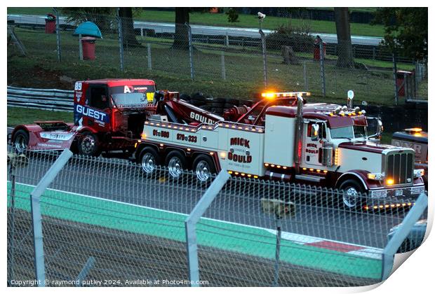 British Truck Racing. Print by Ray Putley