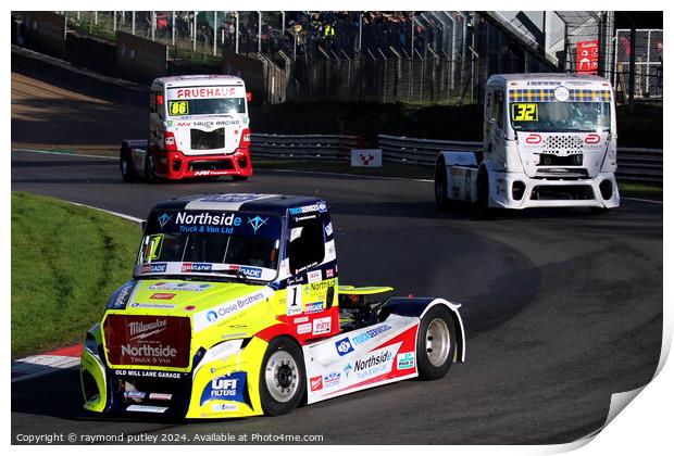 British Truck Racing. Print by Ray Putley