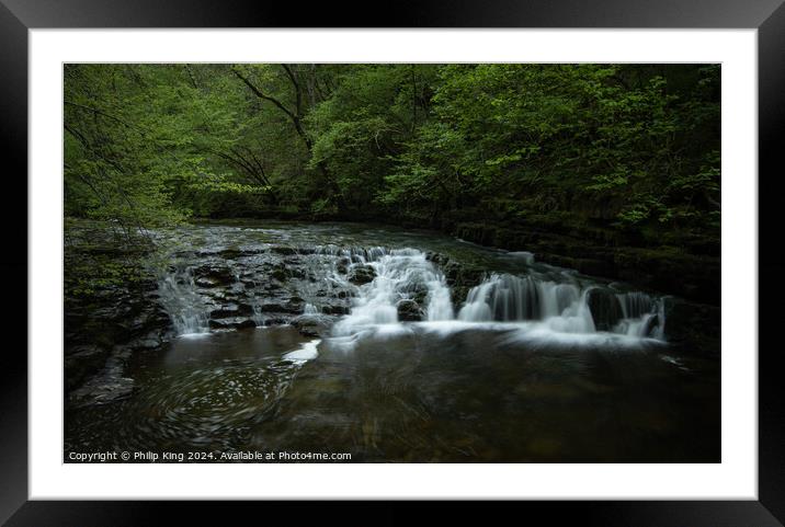 Waterfall Country, South Wales Framed Mounted Print by Philip King