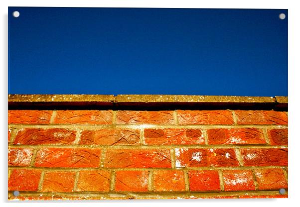 Brick Meets Sky Acrylic by Caroline Williams