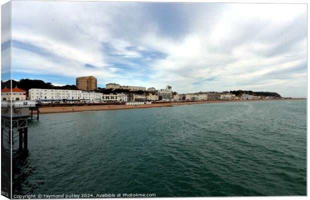 Hastings Seafront Canvas Print by Ray Putley