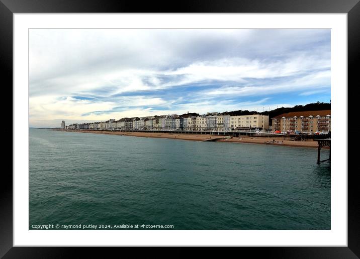Hastings Seafront Framed Mounted Print by Ray Putley