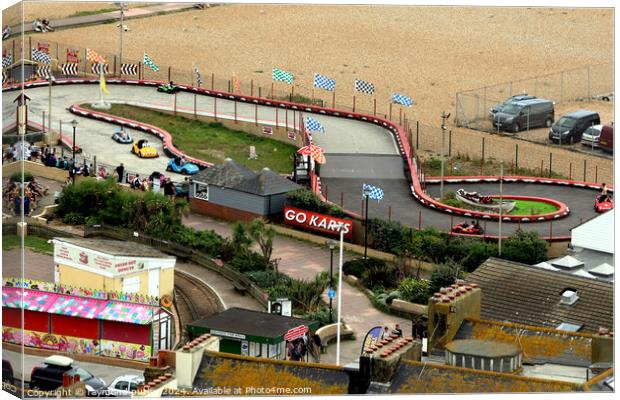 Hastings Seafront - Amusements  Canvas Print by Ray Putley