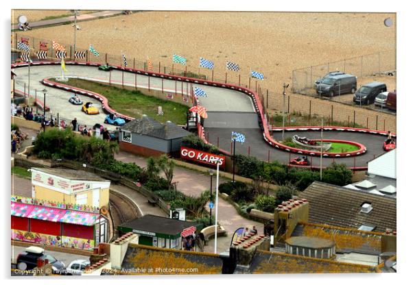 Hastings Seafront - Amusements  Acrylic by Ray Putley