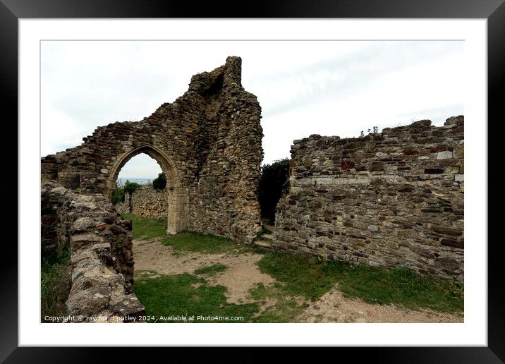 Hastings - Castle Framed Mounted Print by Ray Putley