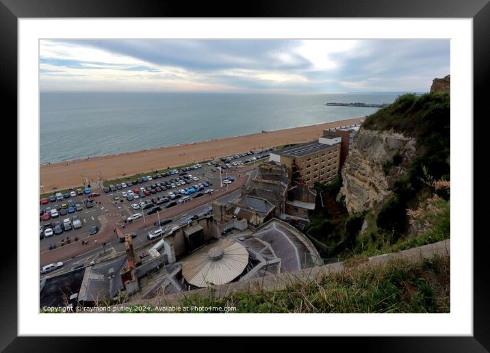 Hastings - Cliff View Framed Mounted Print by Ray Putley