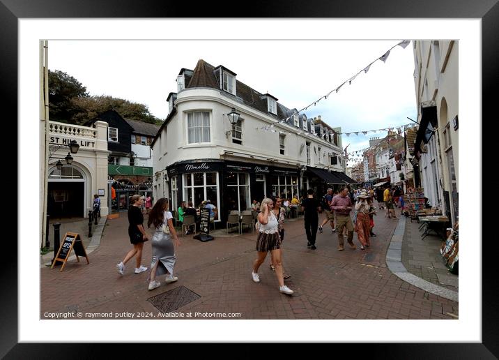 Hastings seafront - Town  Framed Mounted Print by Ray Putley