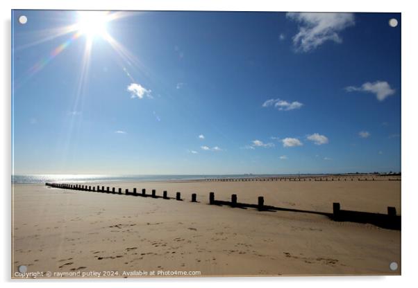 Dymchurch Seafront Acrylic by Ray Putley