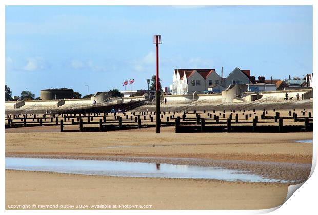 Dymchurch Seafront Print by Ray Putley