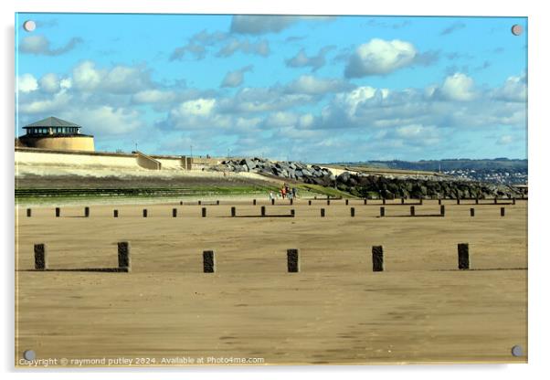 Dymchurch Seafront Acrylic by Ray Putley