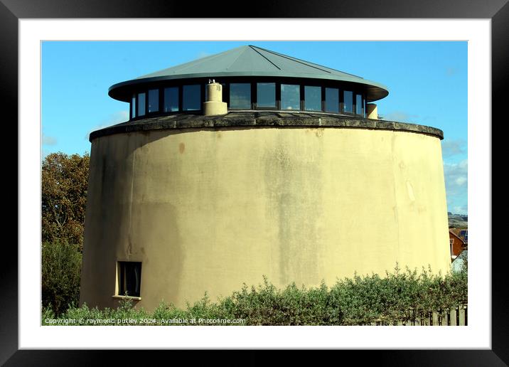 Dymchurch Seafront - Martello Tower Framed Mounted Print by Ray Putley