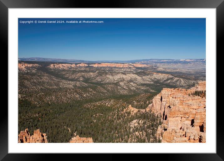 Scenic View Over Bryce Canyon Framed Mounted Print by Derek Daniel
