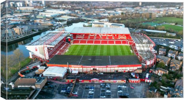 The City Ground Canvas Print by Apollo Aerial Photography