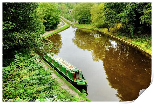 Chirk Canal Tunnel Llangollen Canal Print by Diana Mower