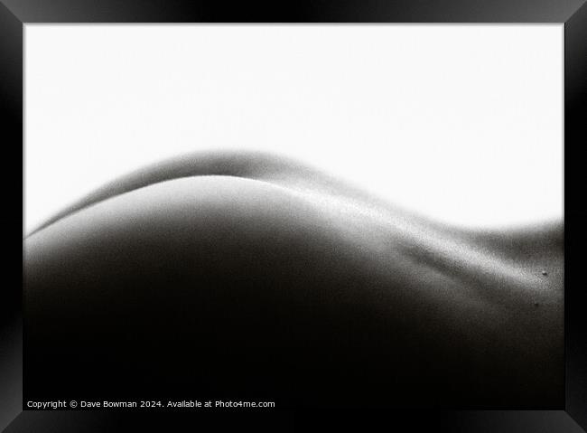 Nude Study No2 Framed Print by Dave Bowman