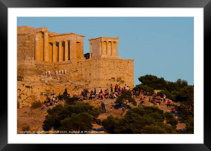 The Parthenon Athens Greece Framed Mounted Print by Jonathan Mitchell