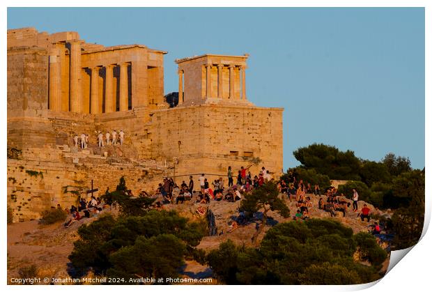 The Parthenon Athens Greece Print by Jonathan Mitchell