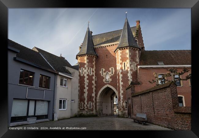 City gatehouse, Ninove, Belgium Framed Print by Imladris 