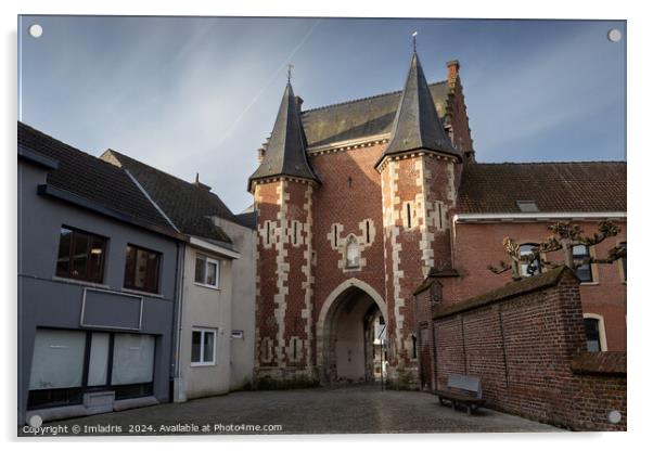 City gatehouse, Ninove, Belgium Acrylic by Imladris 
