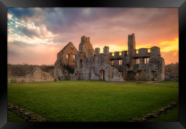 Egglestone Abbey at Barnard Castle Framed Print by Tim Hill